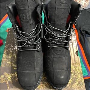 Timberland x Supreme Black Patch Work Boots